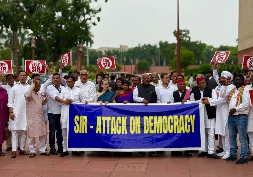 Bihar Voter List Revision: Opposition parties protest in Parliament