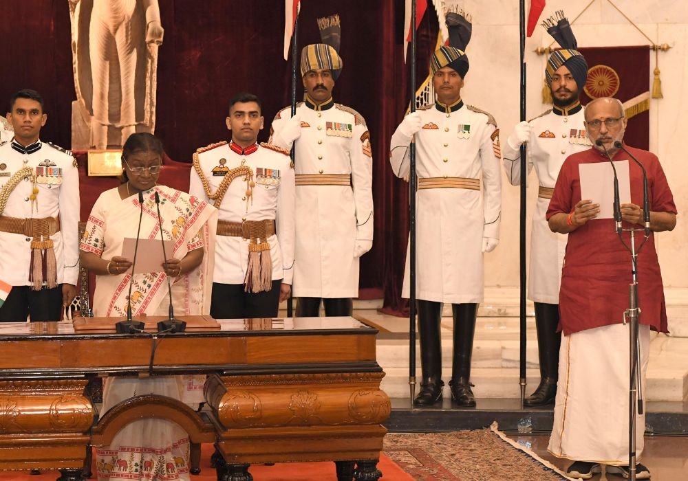 CP Radhakrishnan sworn as the Vice President