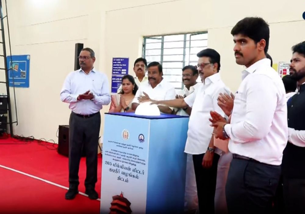 CM inaugurated the Chembarambakkam water supply project