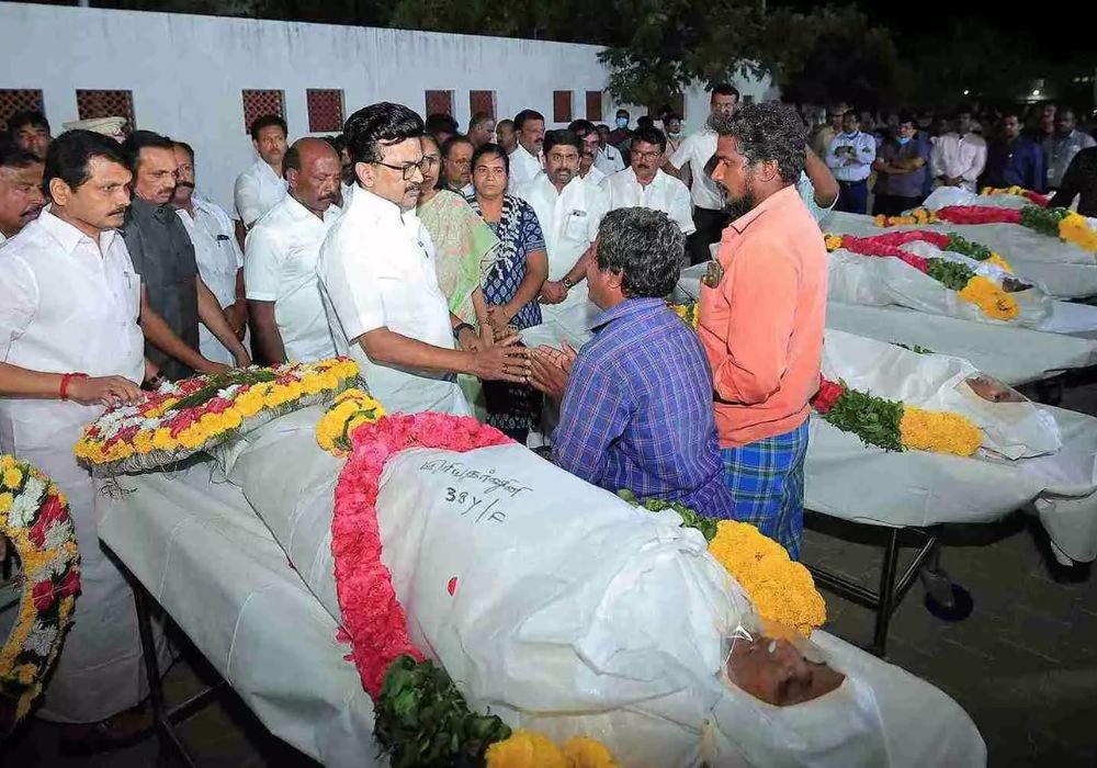 MK Stalin consoles those died in Karur stampede