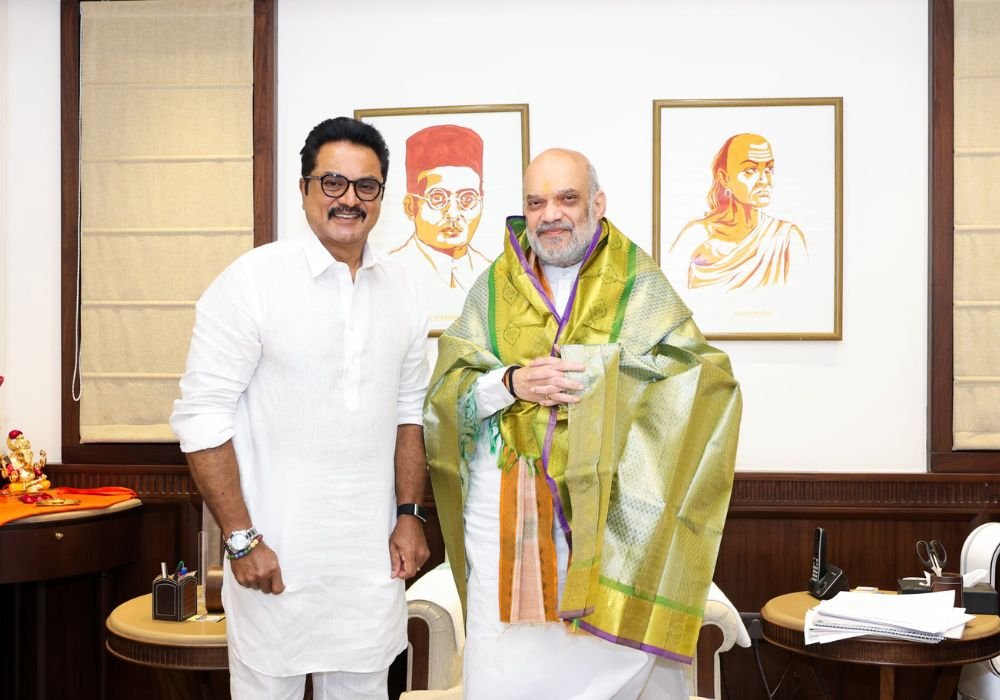 Actor Sarathkumar meets Union Home Minister Amit Shah