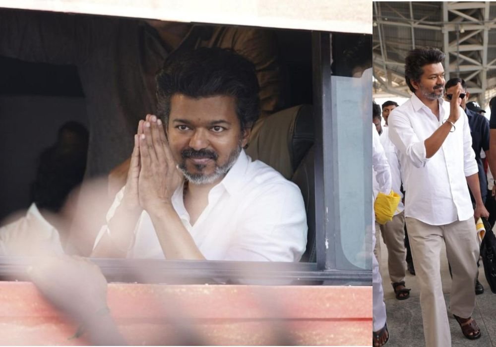 tvk Vijay in Trichy;