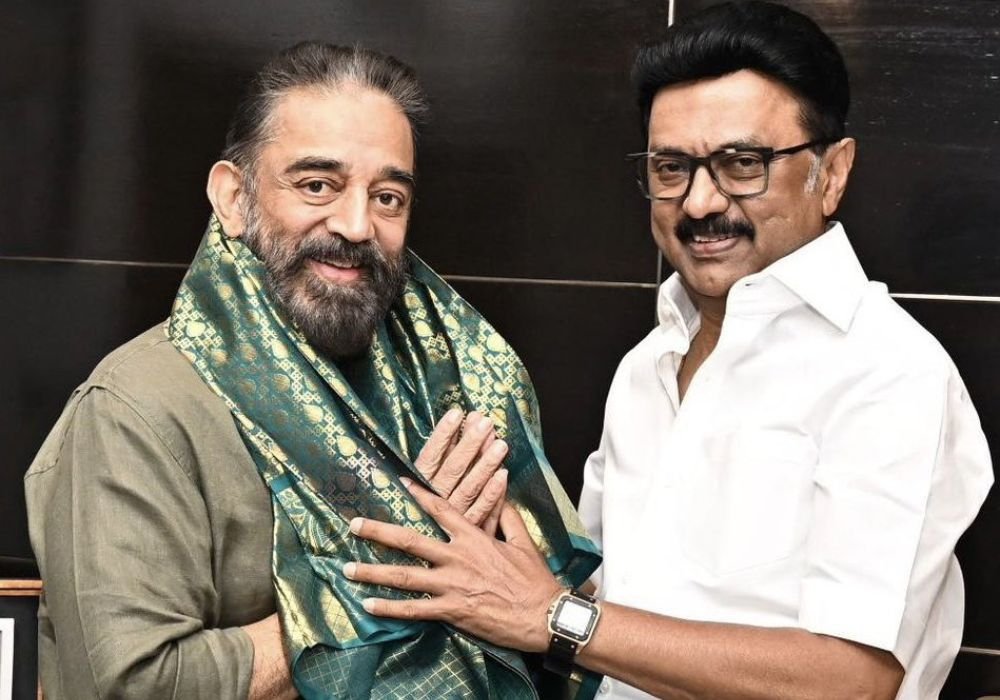mk stalin wish kamal birthaday
