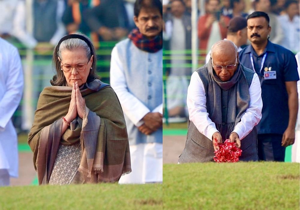 Congress leaders pay homage at Nehru memorial