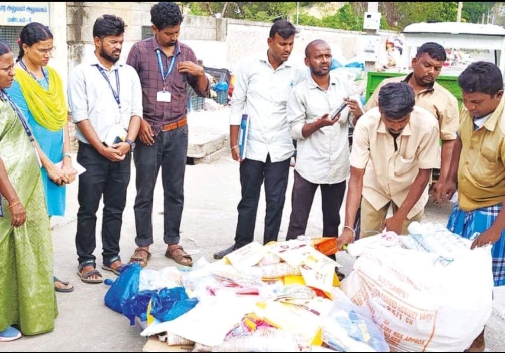 Shops that sold banned plastic items were fined.