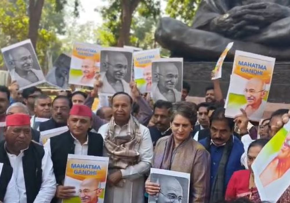 100-day employment scheme changes: Opposition MPs protest