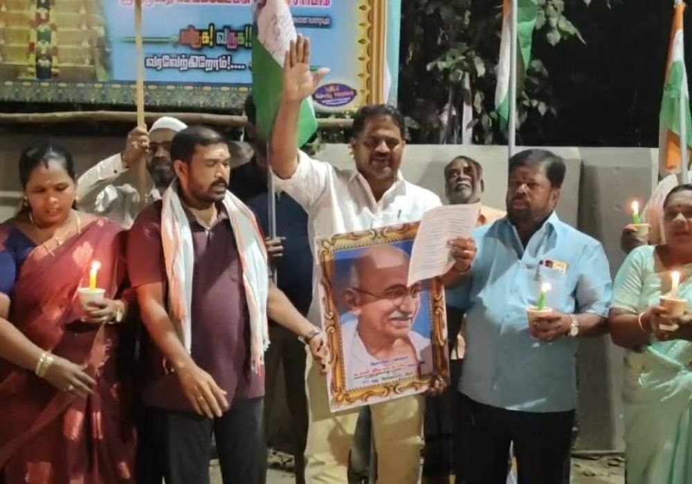 candle protest was held to condemn the ED