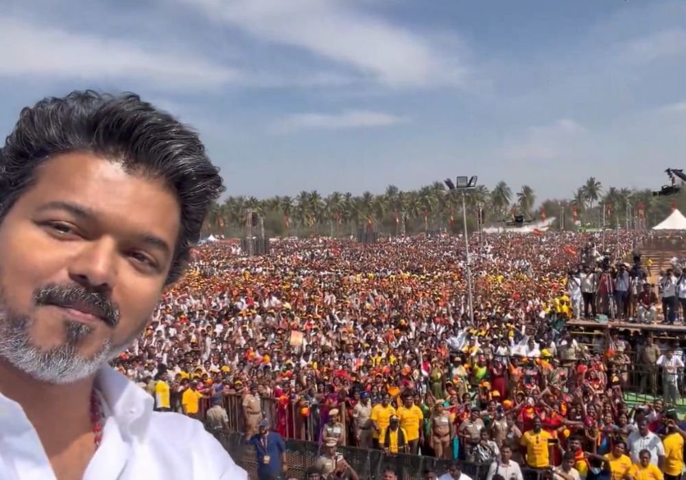 Vijay released a video taken with his supporters at the Erode
