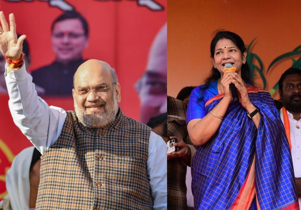 Amit Shah birthday wishes to Kanimozhi