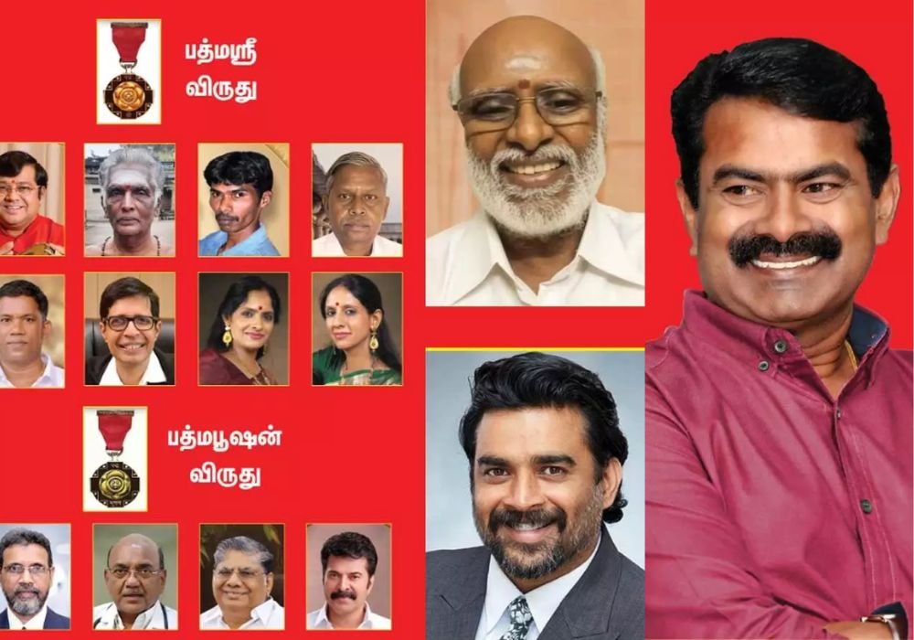 Seeman congratulates the Tamil Nadu artists won the Padma Awards.