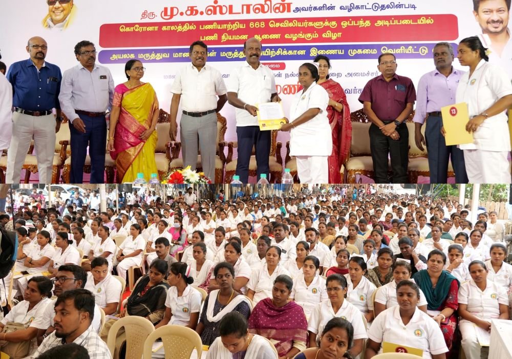 Appointment order for nurses who worked in COVID: M. Subramanian