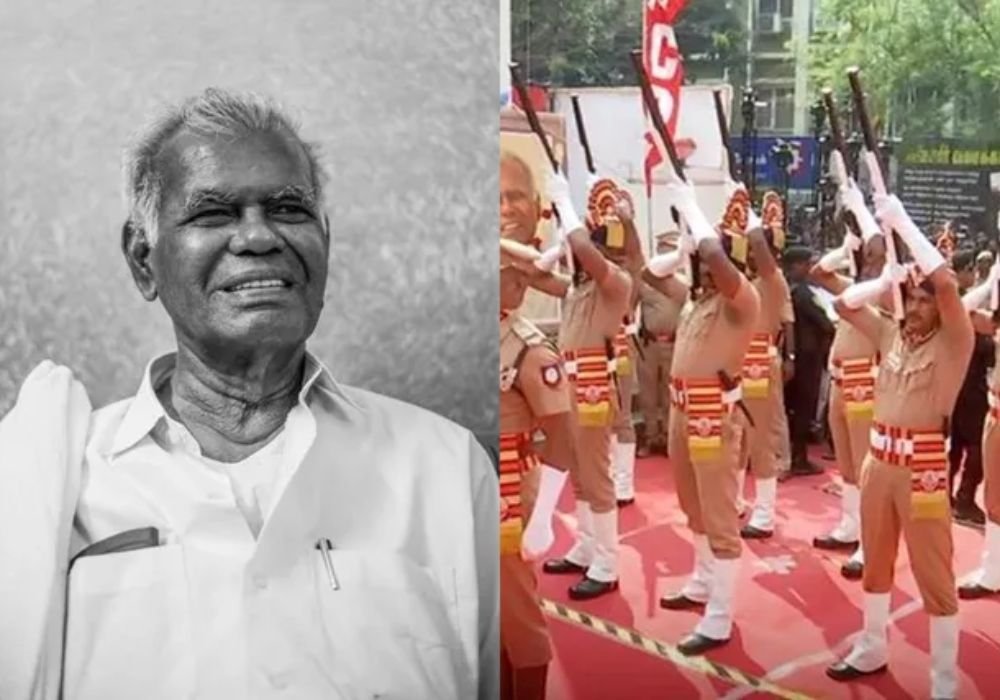 State honours as 72 bullets are fired for Nallakannu body