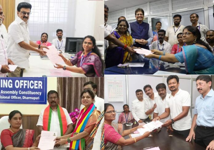 Nominations consider: Stalin, Udhayanidhi, Tamilisai, Sowmiya petitions accepted