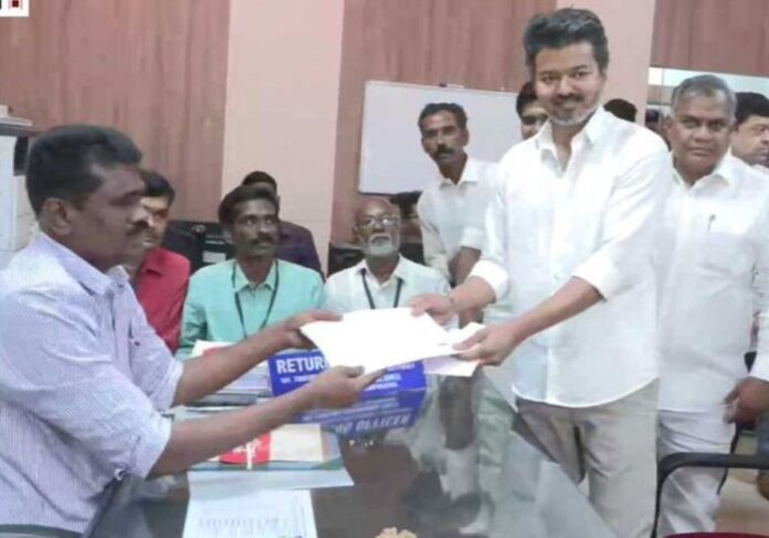 Vijay files nomination in Trichy East!